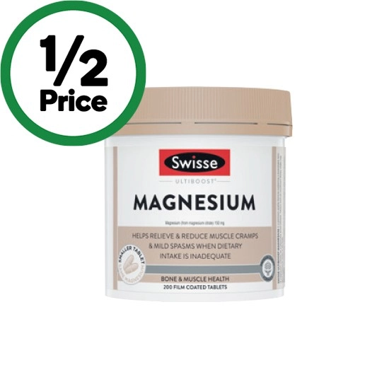 Swisse Ultiboost Magnesium Tablets Pk 200#