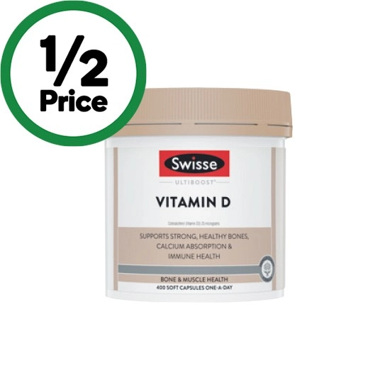 Swisse Ultiboost Vitamin D Capsules Pk 400#