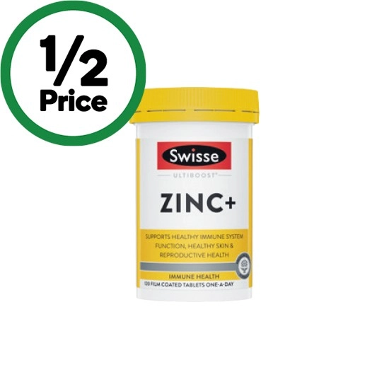 Swisse Ultiboost Zinc+ Tablets Pk 120#