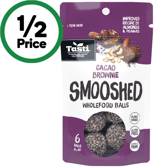 Tasti Fruit & Vege or Smooshed Balls 58-69g – From the Health Food Aisle