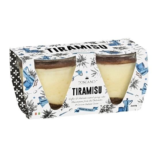 Toscano Tiramisu or Choc Mousse Pk 2