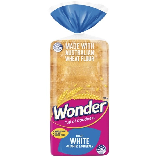 Wonder White Bread Loaf Varieties 680-700g