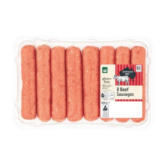 Woolworths Beef, Pork or Chicken Sausage or Chipolata Varieties 600g