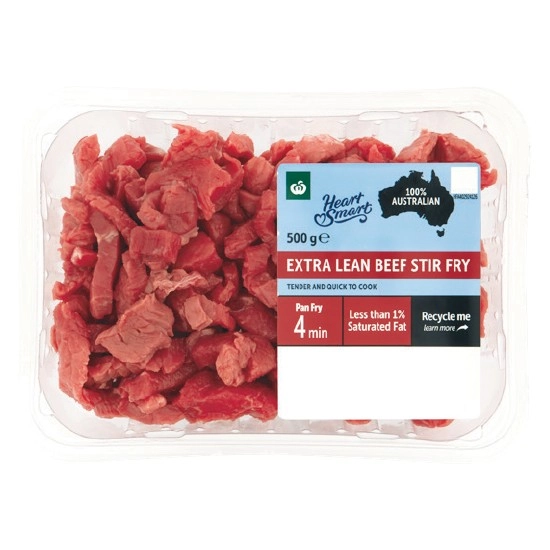 Woolworths Beef Stir Fry Heart Smart 500g