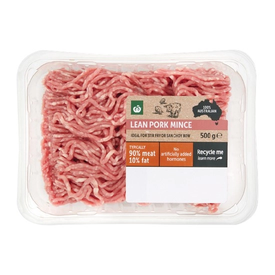 Woolworths Lean Pork Mince 500g