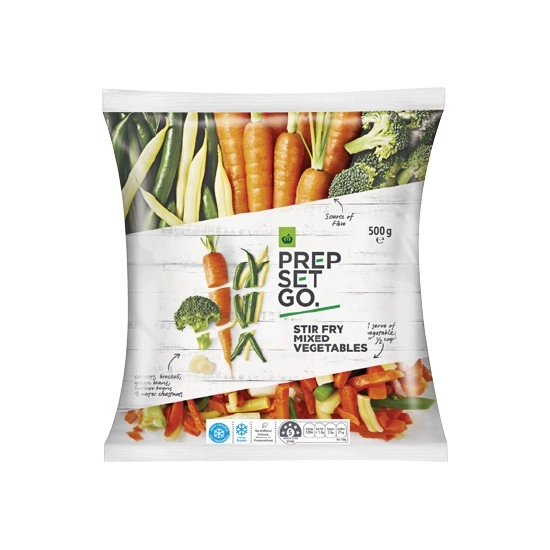 Woolworths Prep Set Go Stir Fry Mixed Vegetables 500g – From the Freezer