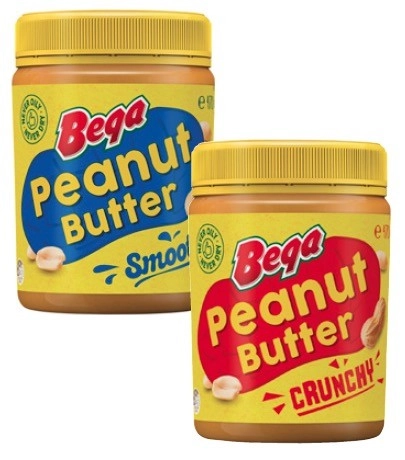 Bega Smooth or Crunchy Peanut Butter 470g