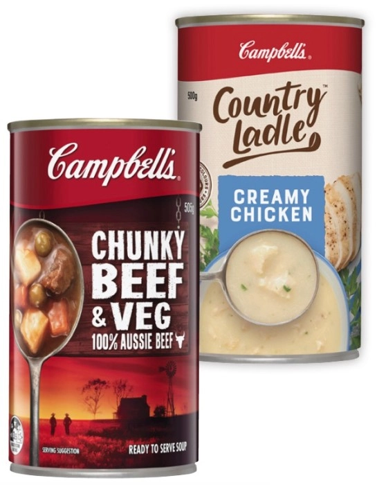 Campbell's Country Ladle or Chunky Soup 495g-505g