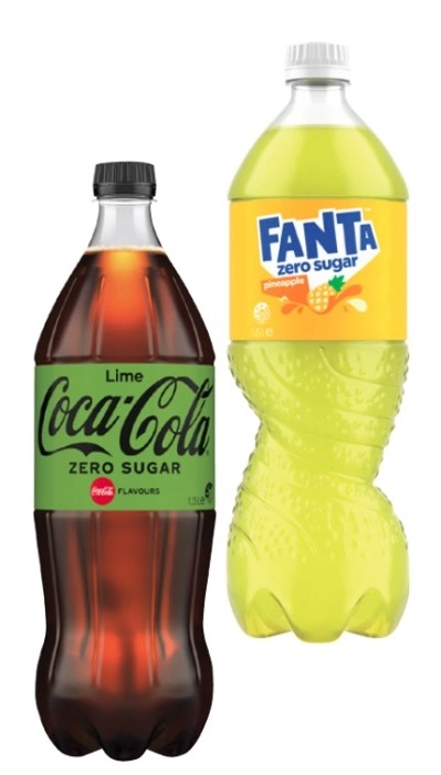 Coca-Cola, Fanta or Sprite Soft Drink 1.25 Litre