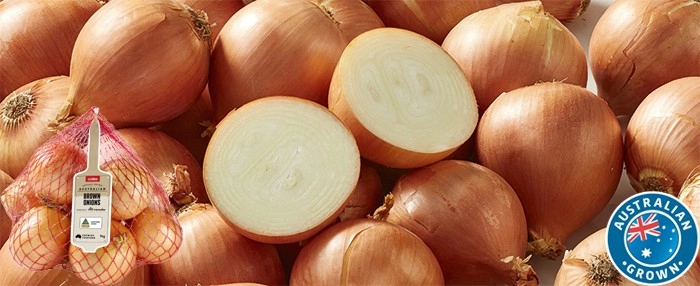 Coles Australian Brown Onions 1kg Bag