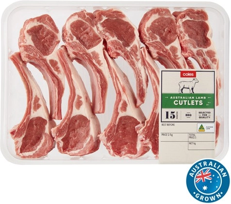 Coles Australian Lamb Cutlets