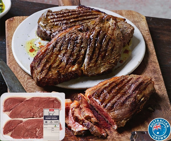 Coles Australian No Added Hormones Beef Rump Steak