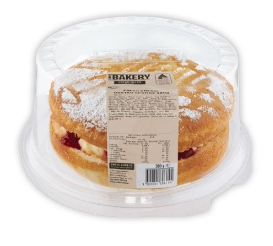 Coles Bakery Cream Filled Sponge Cake 380g-450g