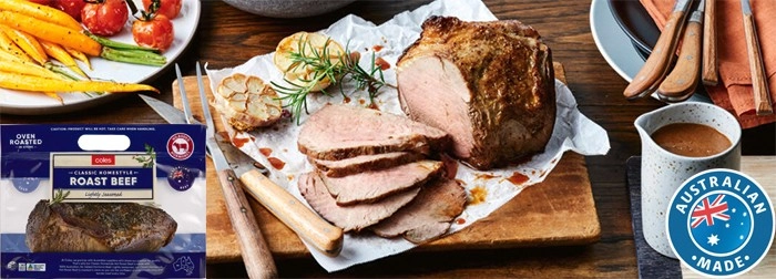 Coles Classic Homestyle No Added Hormones Hot Roast Beef