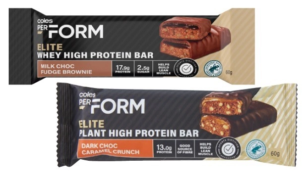 Coles PerForm Elite High Protein Bar 60g