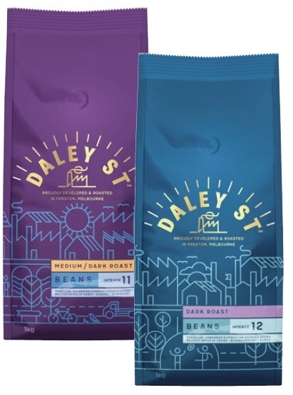 Daley St Coffee Beans or Ground 1kg