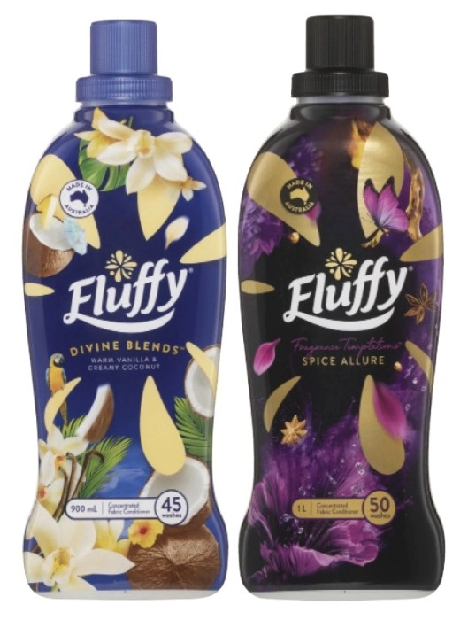 Fluffy Concentrated Fabric Conditioner 900mL-1 Litre