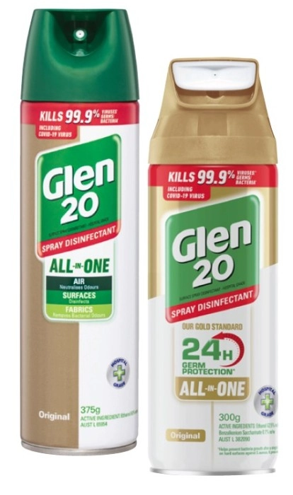 Glen 20 375g or Glen 20 Gold 300g or Glen 20 Pure 283g