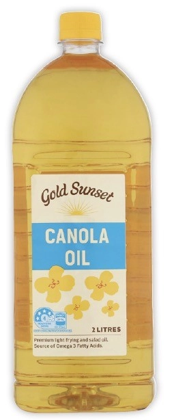 Gold Sunset Canola or Vegetable Oil 2 Litre