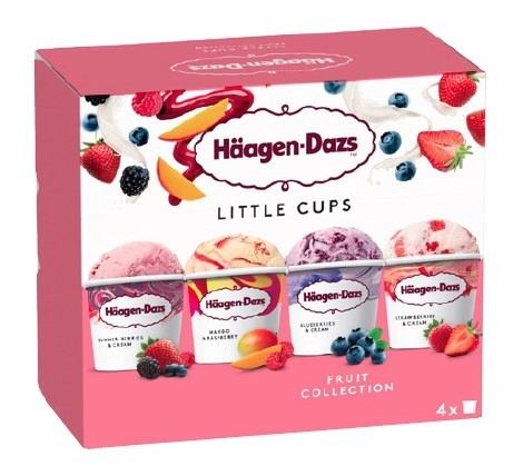 Häagen Dazs Mini Tub 4 Pack 380mL