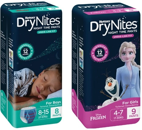 Huggies DryNites Night Time Pants 8 Pack-10 Pack