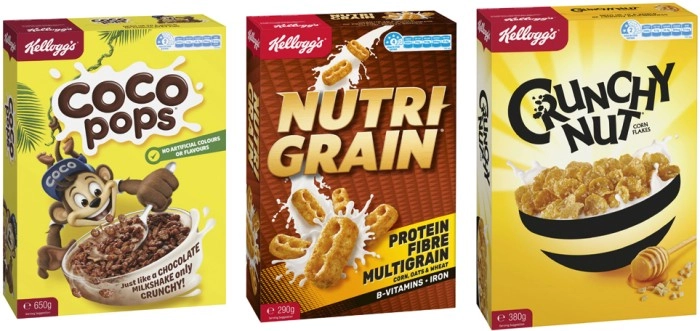 Kellogg's Nutri Grain 290g, Coco Pops 375g or Crunchy Nut Corn Flakes 380g