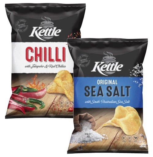 Kettle Potato Chips 150g-165g