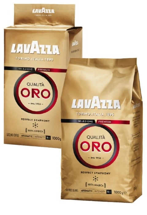 Lavazza Qualita Oro Coffee Beans or Ground 1kg