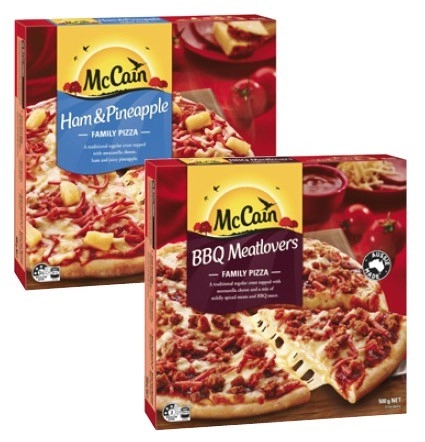 McCain Family Pizza 490g-500g