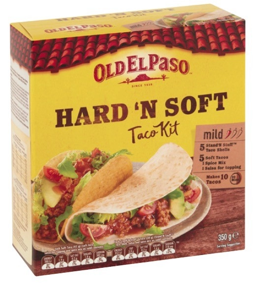 Old El Paso Hard 'N Soft Taco Kit 350g