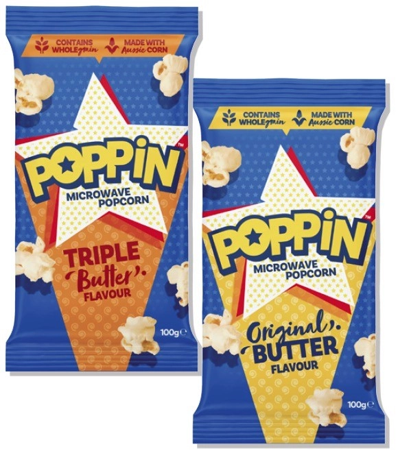 Poppin Microwave Popcorn 85g-100g