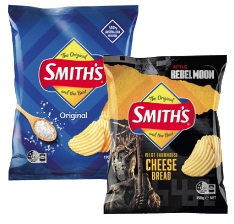 Smith's Crinkle Cut Potato Chips 150g-170g