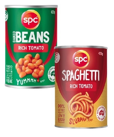 SPC Beans or Spaghetti 420g-425g