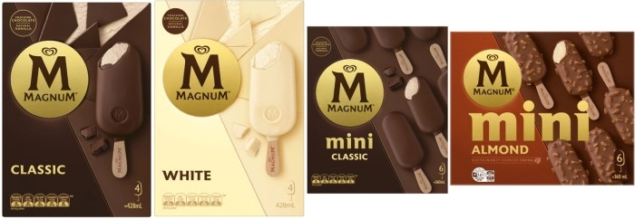 Streets Magnum 360mL-428mL 4 Pack or Magnum Minis 6 Pack 330mL-360mL