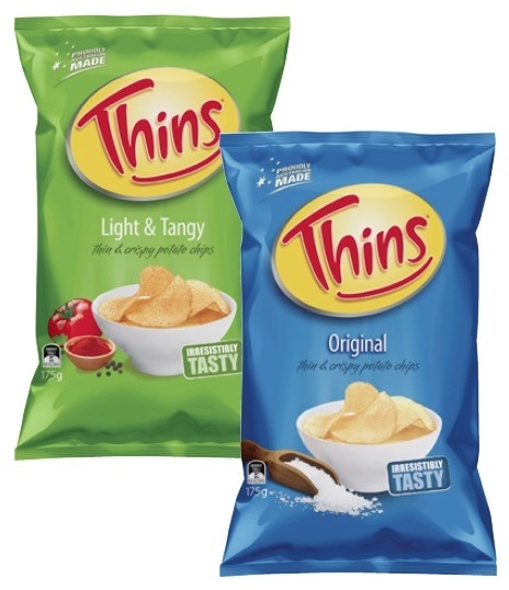 Thins Potato Chips 150g-175g