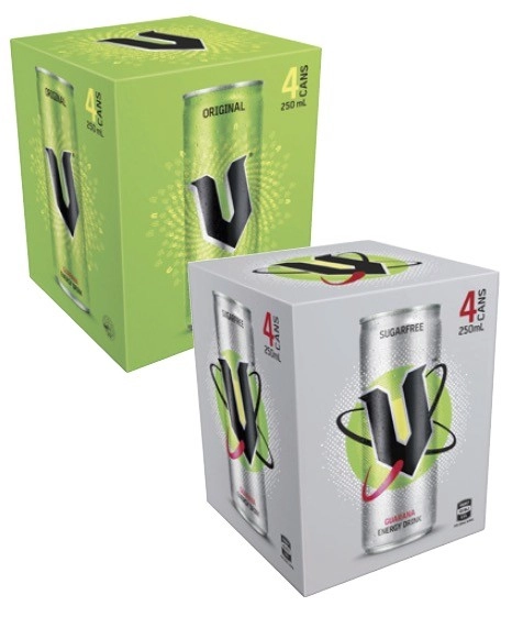 V Energy Drink 4x250mL