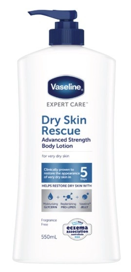 Vaseline Body Lotion Dry Skin Rescue 550mL