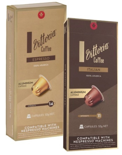 Vittoria Nespresso Compatible Coffee Capsules 10 Pack