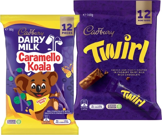 Cadbury Share Pack 144-180g Selected Varieties