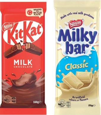 Nestlé Chocolate Blocks 118-180g Selected Varieties