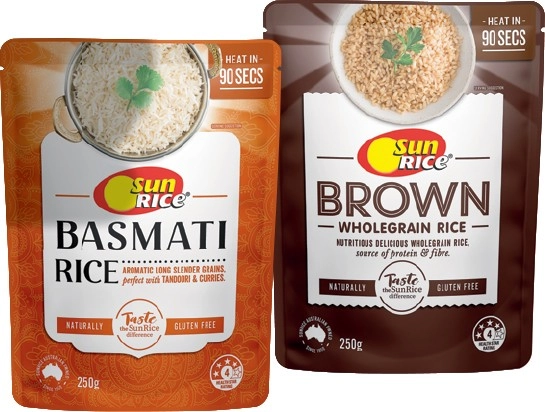 SunRice 90 Seconds Microwave Rice 250g Selected Varieties