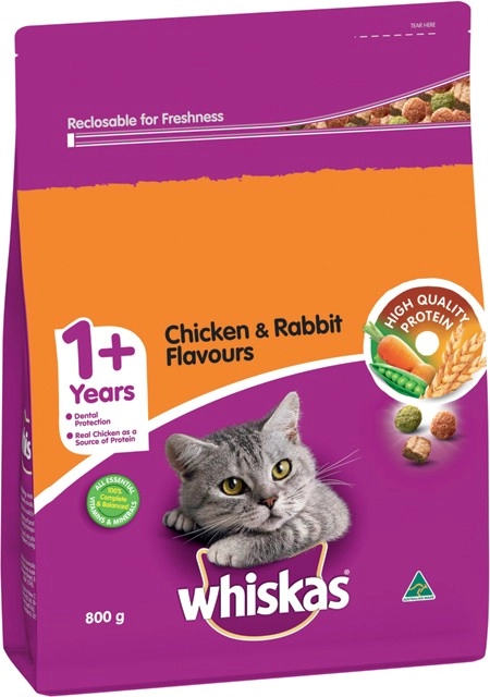 Whiskas Dry Cat Food 800g Selected Varieties