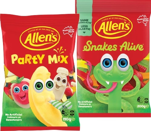 Allen’s Medium Bags 140‑200g Selected Varieties