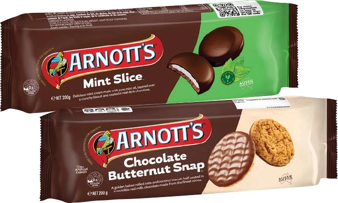 Arnott's Chocolate Biscuits 160‑250g Selected Varieties