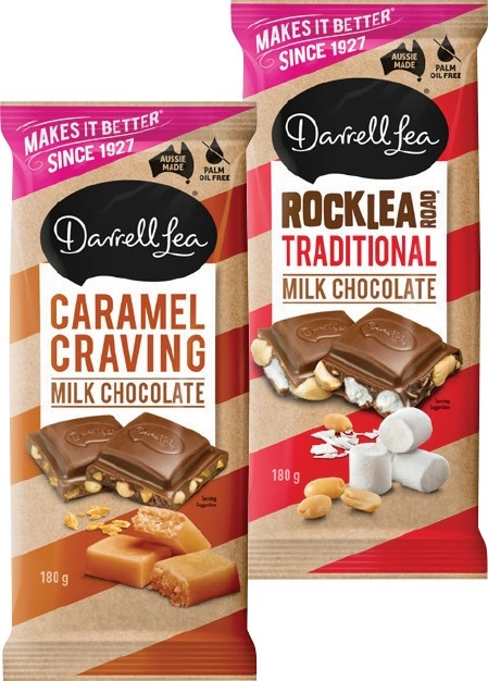 Darrell Lea or Life Savers Chocolate Blocks 160‑180g Selected Varieties