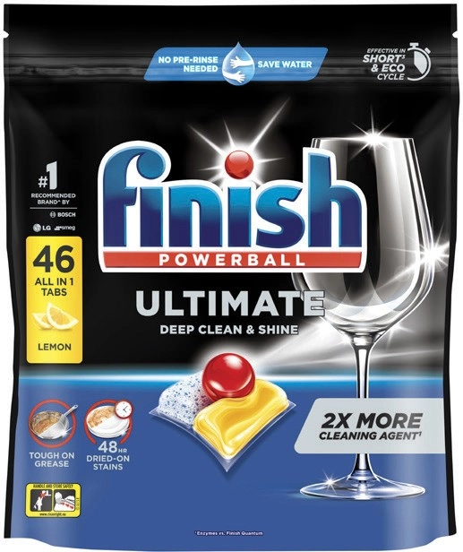 Finish Ultimate Dishwashing Tablets Lemon 46 Pack