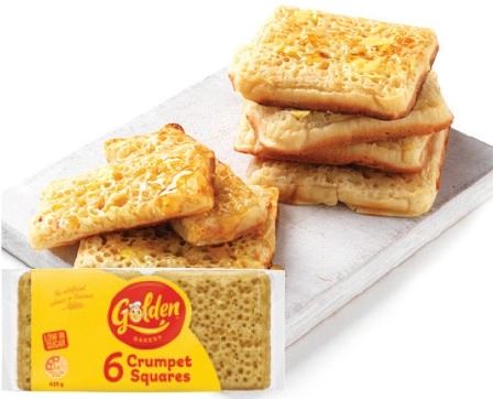 Golden Crumpet Squares 6 Pack