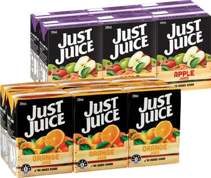 Just Juice 6x200mL Selected Varieties