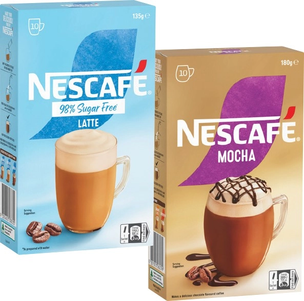 Nescafé Coffee Sachets 8‑10 Pack Selected Varieties