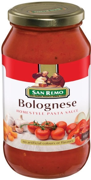 San Remo Pasta Sauce Napolitana 500g Selected Varities